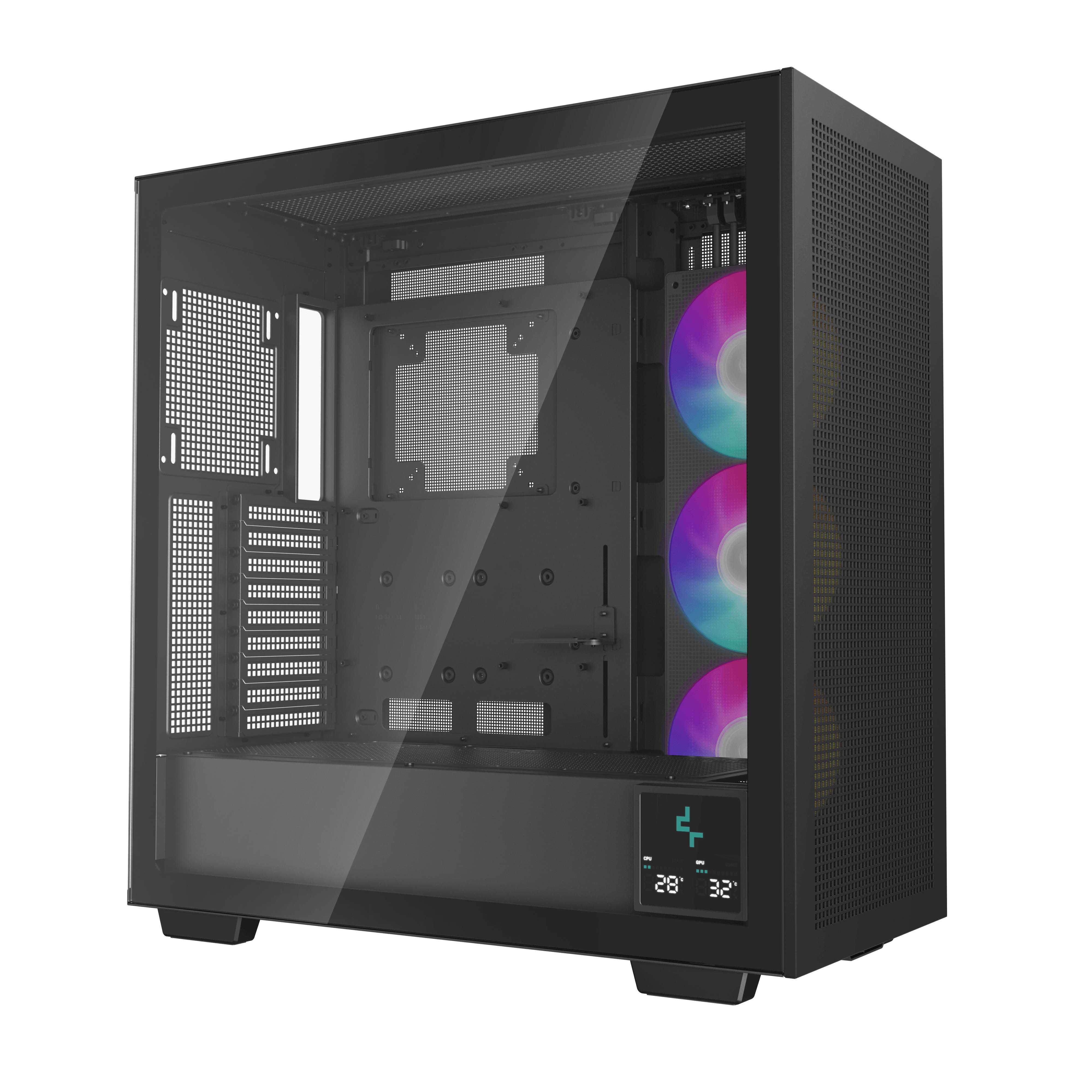 Gabinete Deepcool R-MORPHEUS - Compatibilidad: ATX; E-ATX, GPU de hasta 480mm. Incluye 3 ventiladores ARGB 140 mm. Capacidad 9 ventiladores de 120mm o 140mm Gabinete Deepcool R-MORPHEUS - Compatibilidad: ATX; E-ATX, GPU de hasta 480mm. Incluye 3 ventiladores ARGB 140 mm. Capacidad 9 ventiladores de 120mm o 140mm